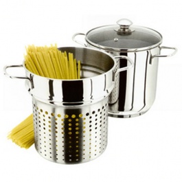 pasta koken met aspergekoker